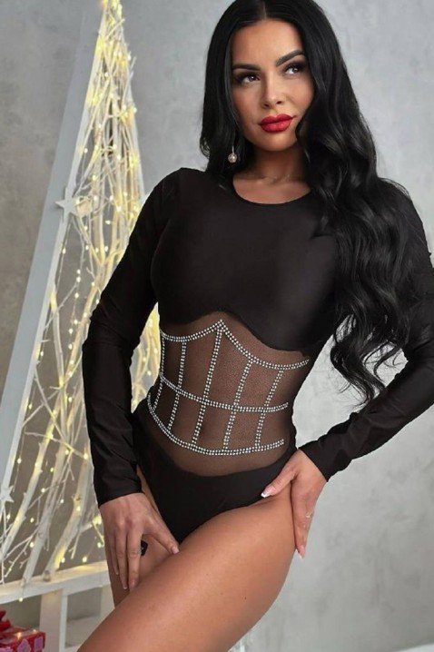 Bodi - bluza LARSONA, Boja: crna, IVET.RS - Nova Kolekcija