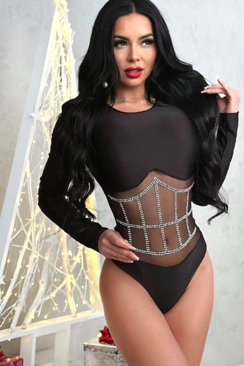 Bodi - bluza LARSONA, Boja: crna, IVET.RS - Nova Kolekcija