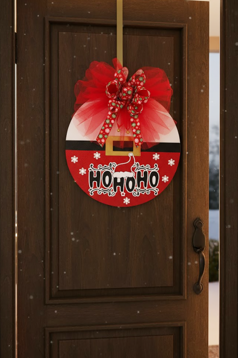 Novogodišnja drvena dekoracija MIOLGY, Boja: crvena, IVET.RS - Nova Kolekcija
