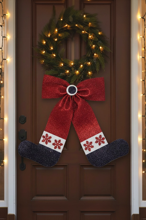 Novogodišnja dekoracija za vrata ERNOMY, Boja: crvena, IVET.RS - Nova Kolekcija