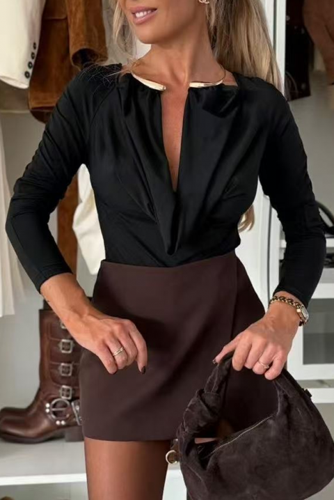 Ženska bluza FELISITA BLACK, Boja: crna, IVET.RS - Nova Kolekcija