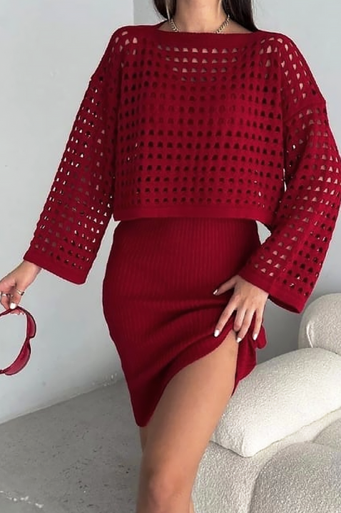 Komplet MAFRENSA - Kompleti za svakodnevni look | Ivet.RS Komplet MAFRENSA, Boja: bordo, IVET.RS - Nova Kolekcija