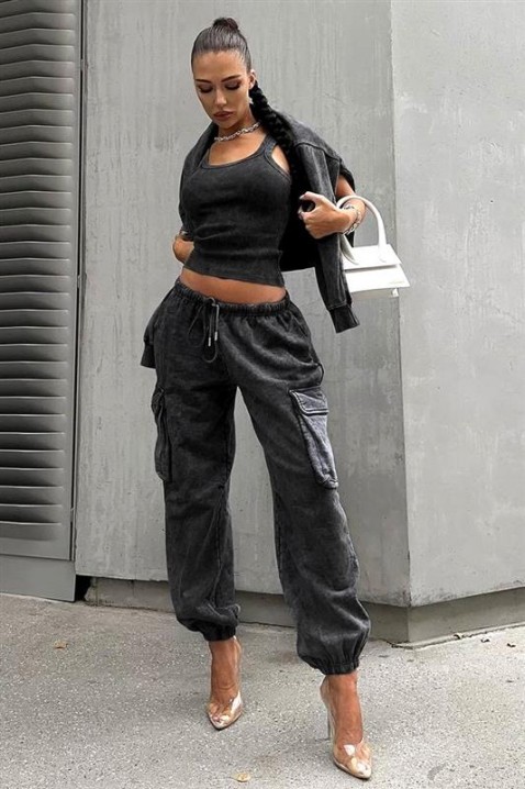 Komplet GLODIRA, Boja: grafitna, IVET.RS - Nova Kolekcija