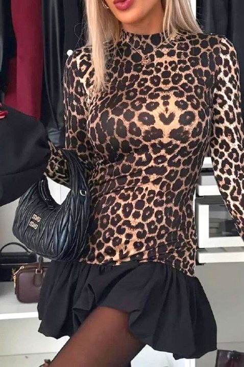 Haljina BAMBESA, Boja: leopard, IVET.RS - Nova Kolekcija