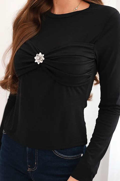Ženska bluza TALVIRZA BLACK, Boja: crna, IVET.RS - Nova Kolekcija