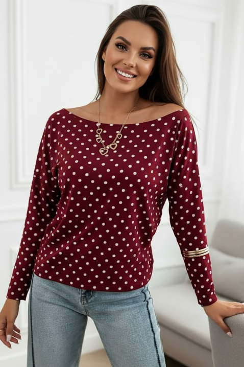 Ženska bluza TORZILDA BORDO, Boja: bordo, IVET.RS - Nova Kolekcija