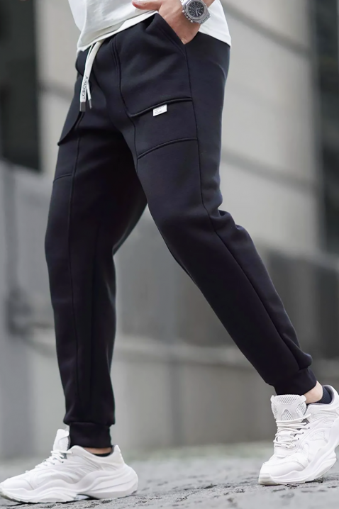 Muške pantalone LODRIGO BLACK, Boja: crna, IVET.RS - Nova Kolekcija