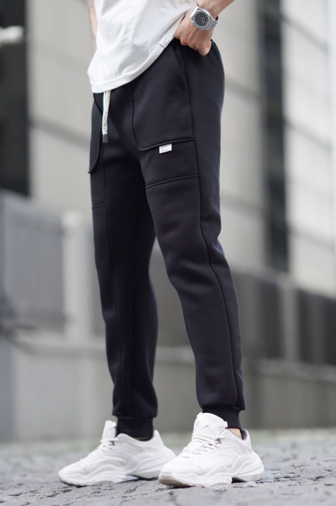Muške pantalone LODRIGO BLACK, Boja: crna, IVET.RS - Nova Kolekcija