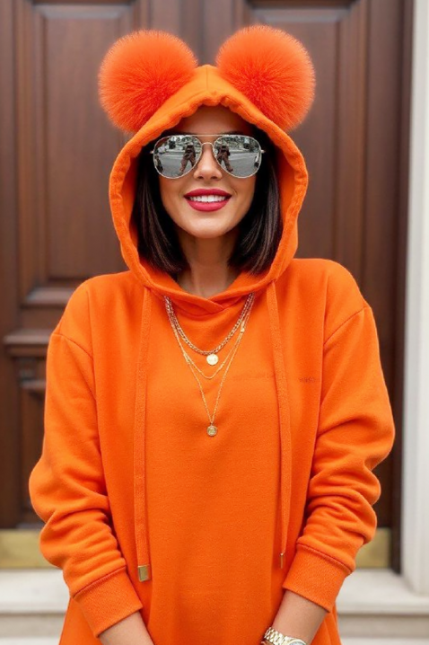 Dukserica BEMBONA ORANGE - Duksevi | Ivet.RS Dukserica BEMBONA ORANGE, Boja: narandžasta, IVET.RS - Nova Kolekcija