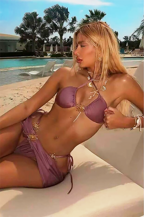 Komplet za plažu ERONILA LILA, Boja: ljubičasta, IVET.RS - Nova Kolekcija