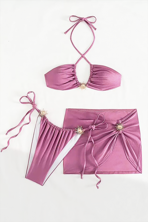 Komplet za plažu ERONILA LILA, Boja: ljubičasta, IVET.RS - Nova Kolekcija