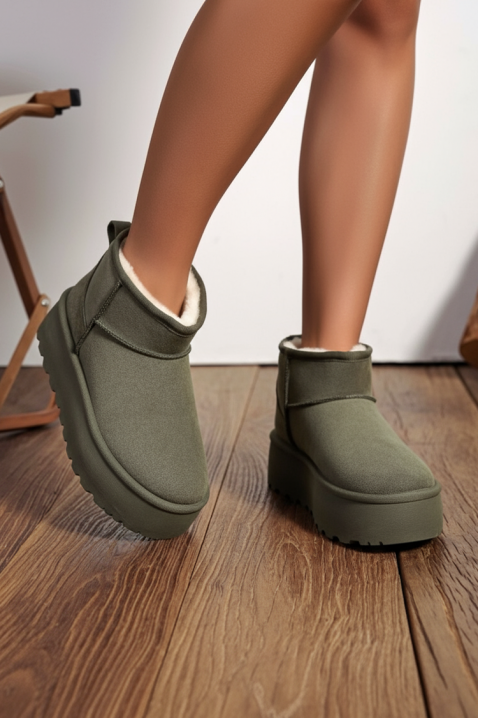 Ženske gležnjače DENVIOSA KHAKI - Gležnjače | Ivet.RS Ženske gležnjače DENVIOSA KHAKI, Boja: kaki, IVET.RS - Nova Kolekcija