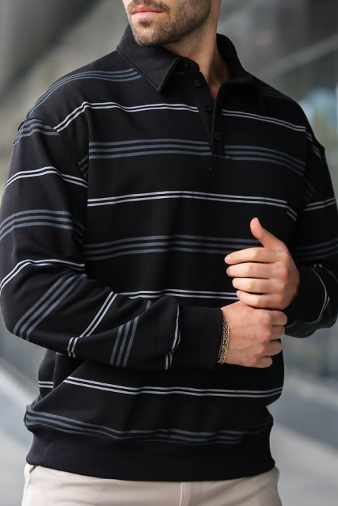 Muška bluza RELOFO BLACK - Bluze | Ivet.RS Muška bluza RELOFO BLACK, Boja: crna, IVET.RS - Nova Kolekcija