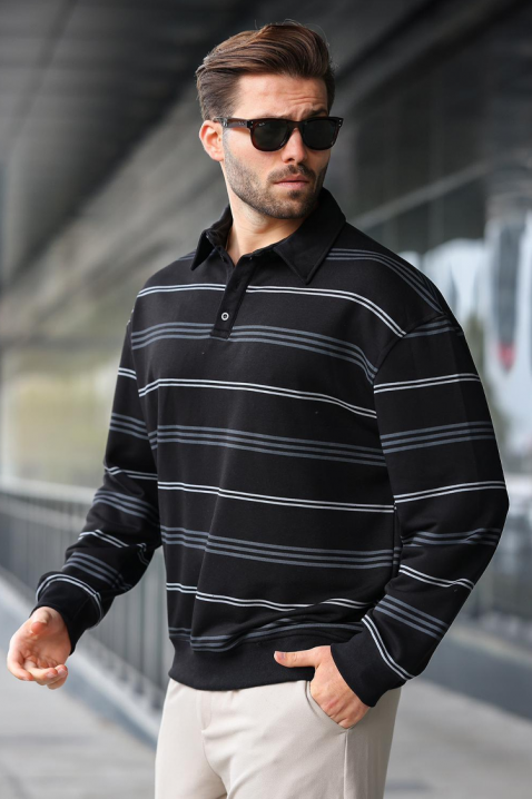 Muška bluza RELOFO BLACK - Bluze | Ivet.RS Muška bluza RELOFO BLACK, Boja: crna, IVET.RS - Nova Kolekcija