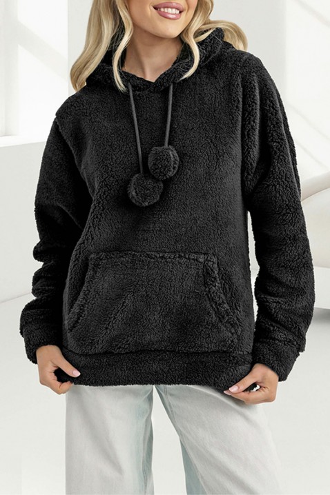 Dukserica ANACONZA, Boja: crna, IVET.RS - Nova Kolekcija