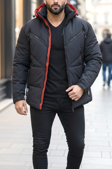 Muška jakna REVOLDO, Boja: crna, IVET.RS - Nova Kolekcija