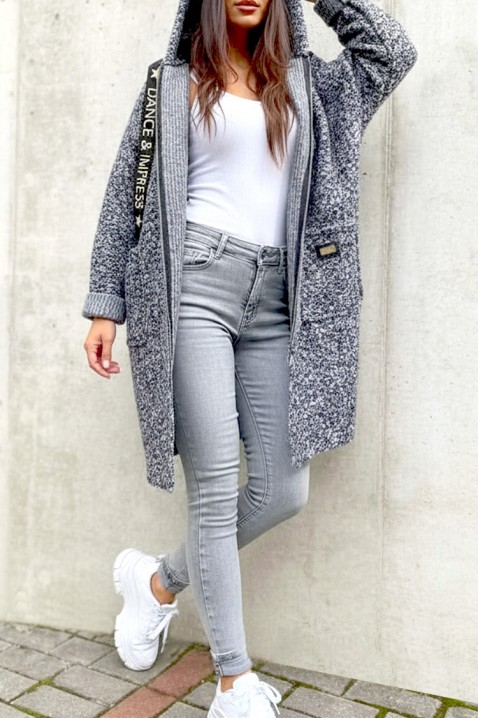Kardigan VLADENZA GREY, Boja: siva, IVET.RS - Nova Kolekcija