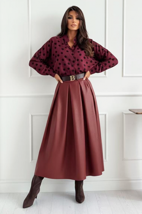 Suknja AMOLEFA BORDO - Suknje | Ivet.RS Suknja AMOLEFA BORDO, Boja: bordo, IVET.RS - Nova Kolekcija