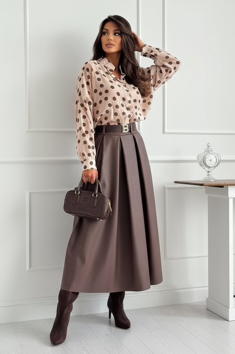 Suknja AMOLEFA BROWN, Boja: braon, IVET.RS - Nova Kolekcija