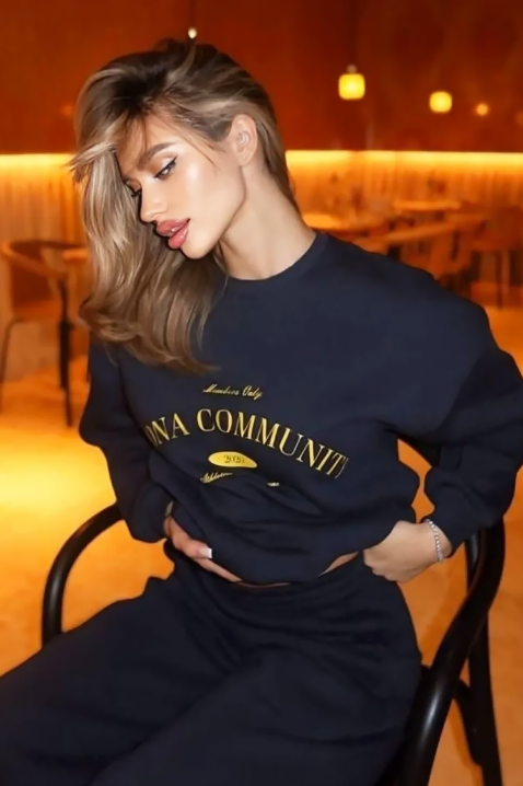 Komplet PRESLINDA NAVY - Kompleti za svakodnevni look | Ivet.RS Komplet PRESLINDA NAVY, Boja: tamnoplava, IVET.RS - Nova Kolekcija