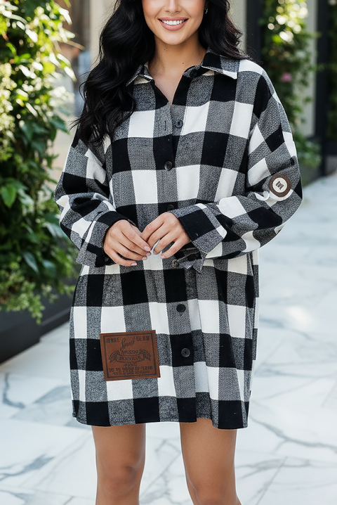 Ženska košulja KLARINDA, Boja: crna i bela, IVET.RS - Nova Kolekcija