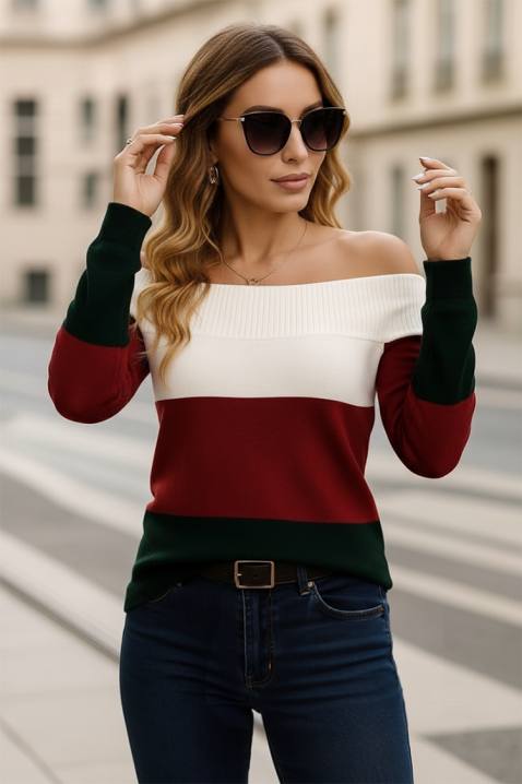 Ženska bluza ROVOLZA BORDO, Boja: bordo, IVET.RS - Nova Kolekcija