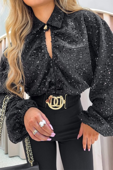 Ženska bluza LAPRENZA BLACK, Boja: crna, IVET.RS - Nova Kolekcija