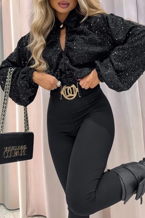 Ženska bluza LAPRENZA BLACK, Boja: crna, IVET.RS - Nova Kolekcija