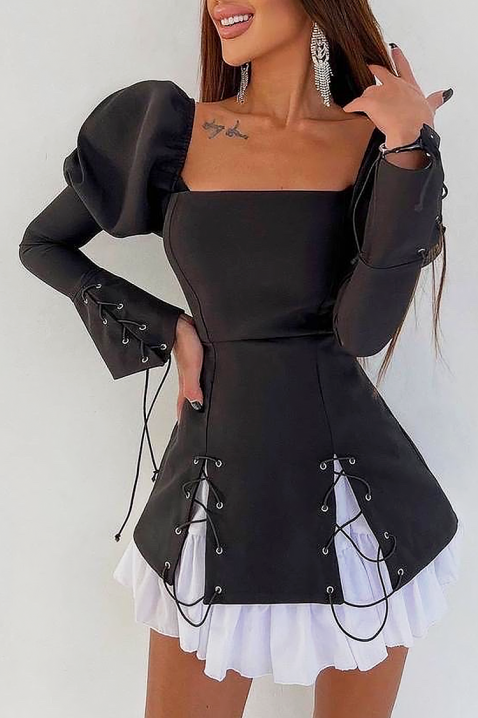 Haljina TREBINISA - Kratke haljine | Ivet.RS Haljina TREBINISA, Boja: crna, IVET.RS - Nova Kolekcija