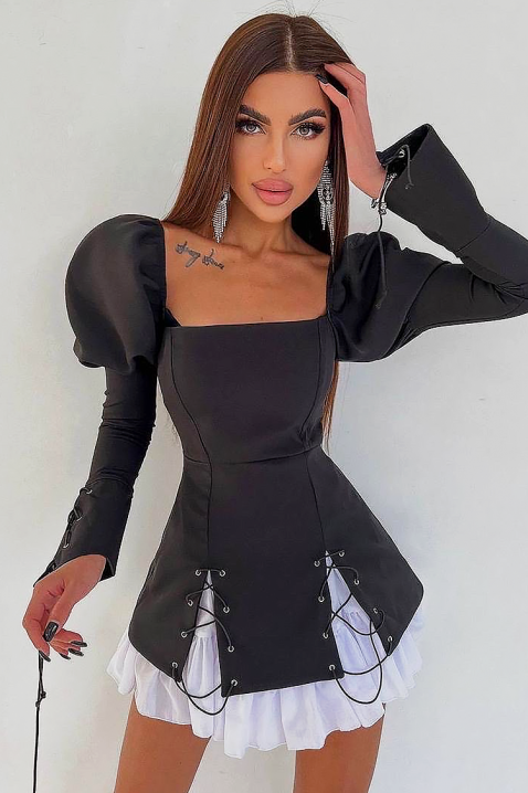 Haljina TREBINISA - Kratke haljine | Ivet.RS Haljina TREBINISA, Boja: crna, IVET.RS - Nova Kolekcija