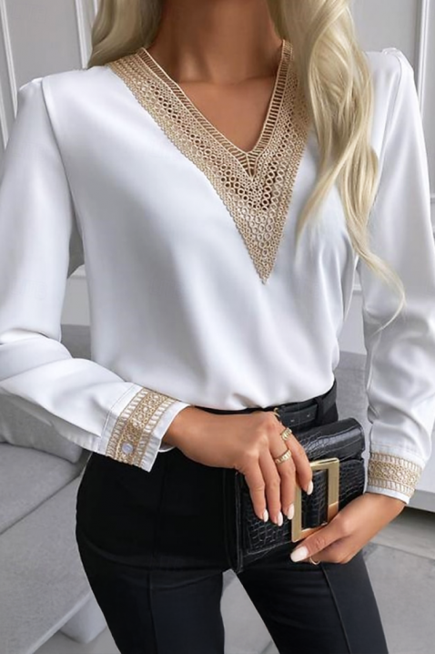 Ženska bluza ARETONA WHITE - Bluze | Ivet.RS Ženska bluza ARETONA WHITE, Boja: bela, IVET.RS - Nova Kolekcija