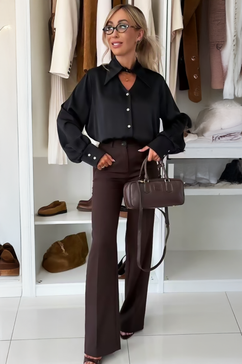 Ženska košulja LILONDANA BLACK - Košulje | Ivet.RS Ženska košulja LILONDANA BLACK, Boja: crna, IVET.RS - Nova Kolekcija