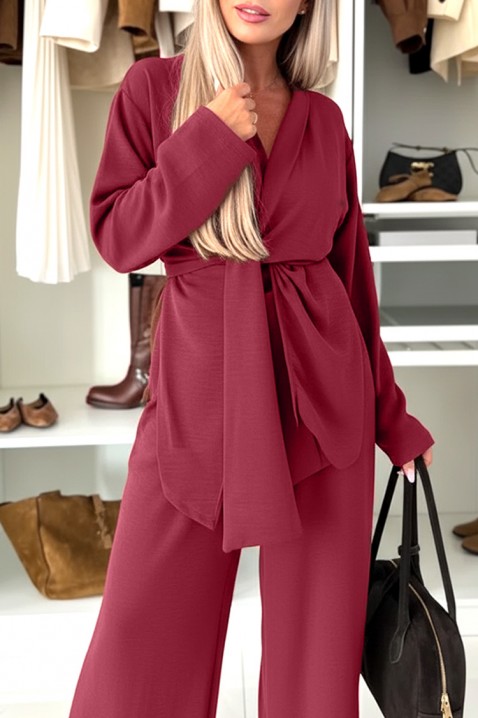 Komplet GOLZARFA BORDO, Boja: bordo, IVET.RS - Nova Kolekcija