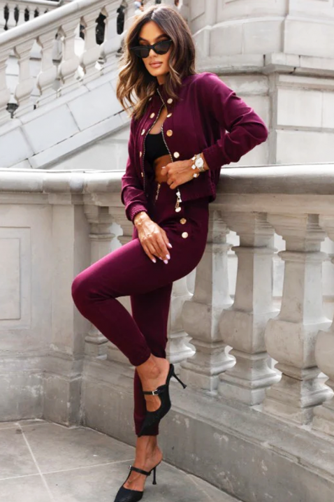 Komplet BENSEMA BORDO - Kompleti za svakodnevni look | Ivet.RS Komplet BENSEMA BORDO, Boja: bordo, IVET.RS - Nova Kolekcija