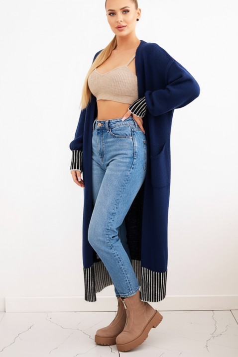 Kardigan GROTENGA NAVY, Boja: tamnoplava, IVET.RS - Nova Kolekcija