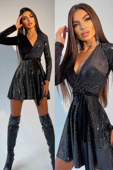 Haljina ANBERSA - Kratke haljine | Ivet.RS Haljina ANBERSA, Boja: crna, IVET.RS - Nova Kolekcija