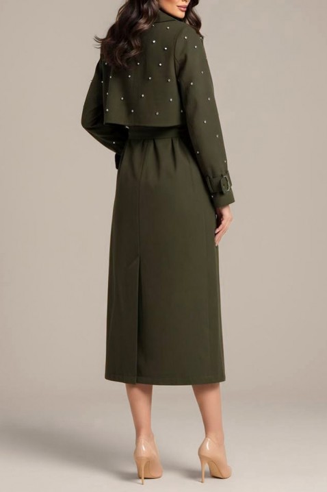 Mantil RODILDA KHAKI - Poseban izbor | Ivet.RS Mantil RODILDA KHAKI, Boja: kaki, IVET.RS - Nova Kolekcija