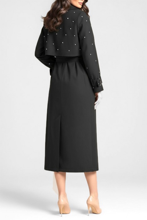 Mantil RODILDA BLACK - Poseban izbor | Ivet.RS Mantil RODILDA BLACK, Boja: crna, IVET.RS - Nova Kolekcija