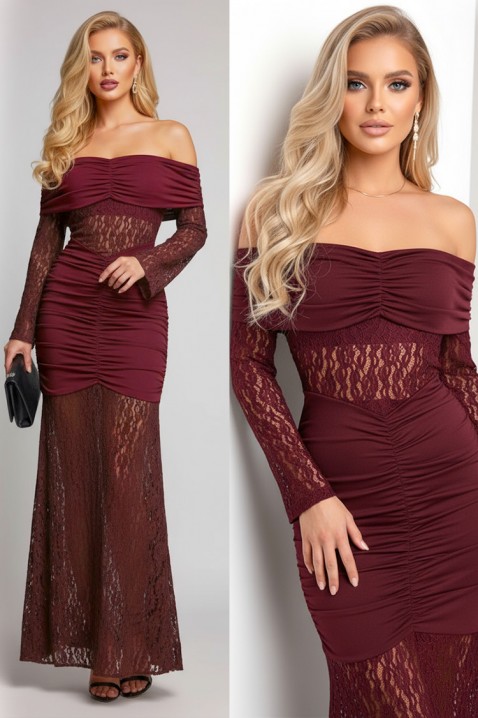 Haljina UNDRENZA BORDO, Boja: bordo, IVET.RS - Nova Kolekcija