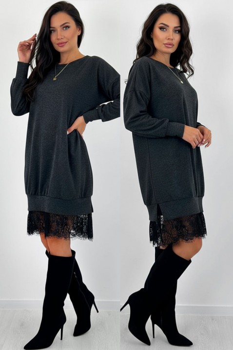 Haljina MONSOVA - Kratke haljine | Ivet.RS Haljina MONSOVA, Boja: grafitna, IVET.RS - Nova Kolekcija