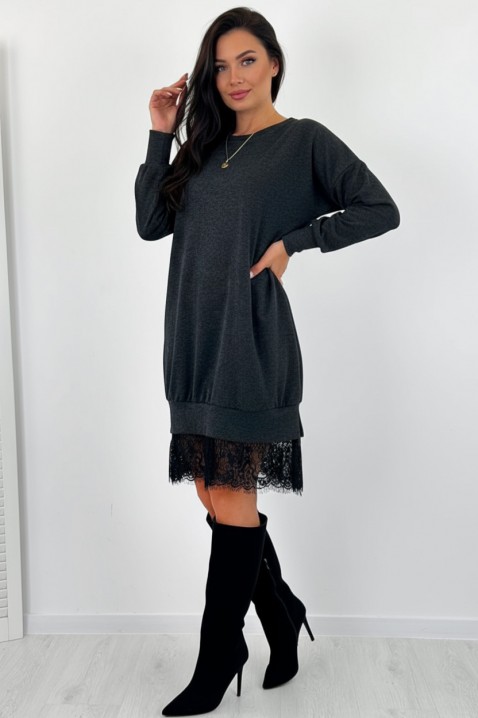 Haljina MONSOVA - Kratke haljine | Ivet.RS Haljina MONSOVA, Boja: grafitna, IVET.RS - Nova Kolekcija