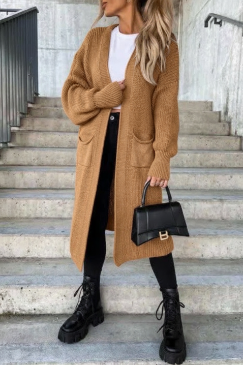 Kardigan ZLANONDA, Boja: braon, IVET.RS - Nova Kolekcija