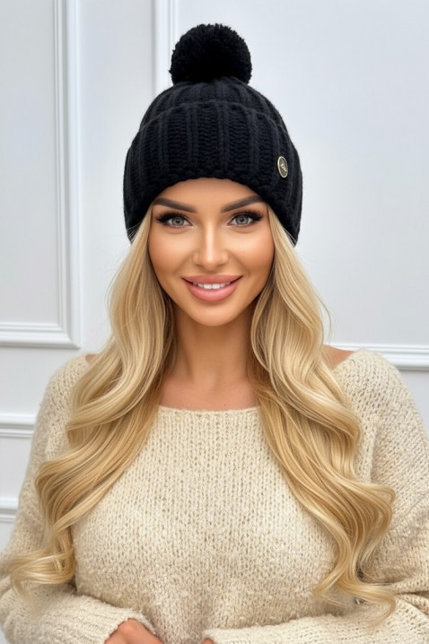 Kapa LEILONZA BLACK, Boja: crna, IVET.RS - Nova Kolekcija