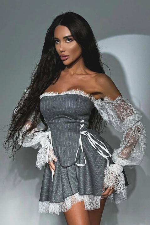 Haljina VIRZOLA, Boja: siva, IVET.RS - Nova Kolekcija