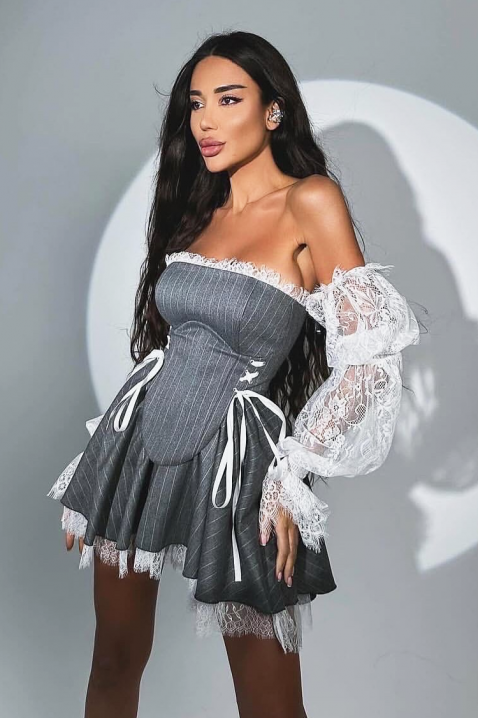 Haljina VIRZOLA, Boja: siva, IVET.RS - Nova Kolekcija