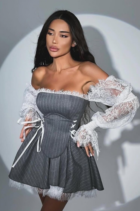 Haljina VIRZOLA, Boja: siva, IVET.RS - Nova Kolekcija