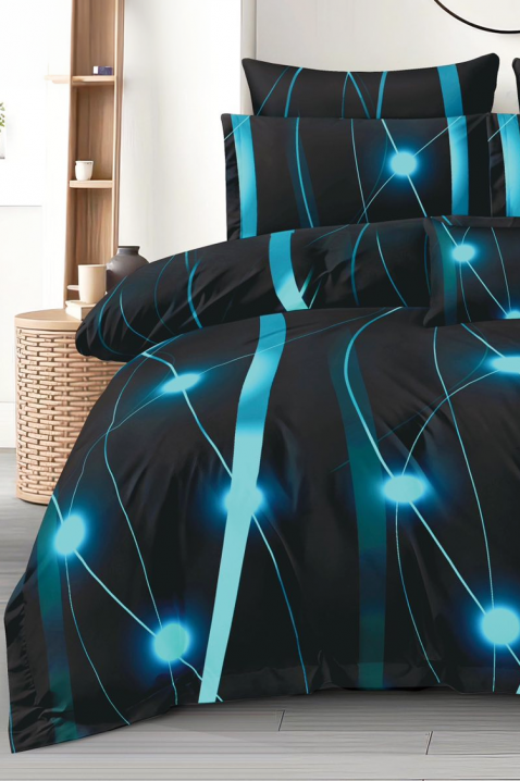 Komplet posteljine SIOFERY 200x220 cm pamuk - 4 dela, Boja: crna, IVET.RS - Nova Kolekcija