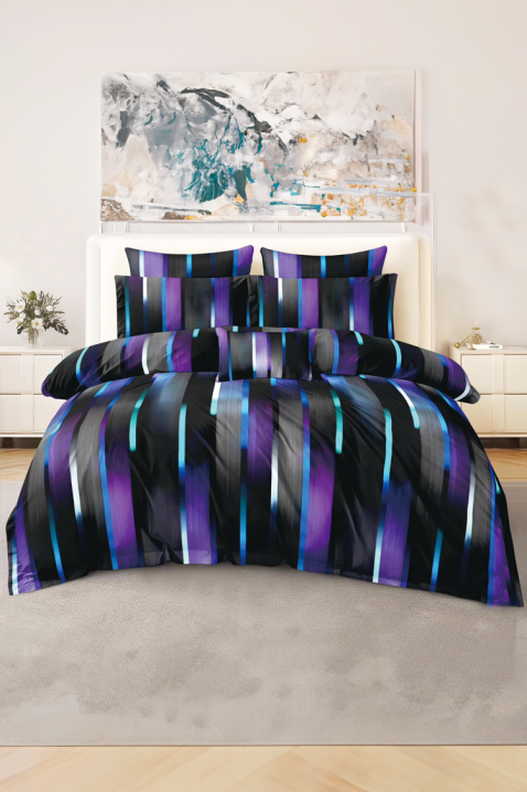 Komplet posteljine TRIONESY 200x220 cm pamuk - 4 dela, Boja: višebojna, IVET.RS - Nova Kolekcija