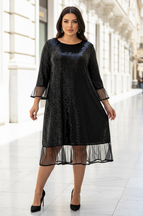 Haljina MESIONA BLACK, Boja: crna, IVET.RS - Nova Kolekcija