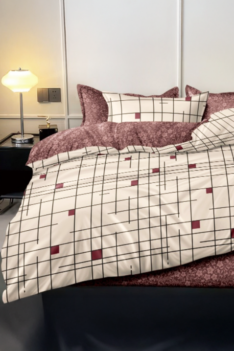 Komplet posteljine GORMENY 200x220 cm pamuk - 4 dela, Boja: višebojna, IVET.RS - Nova Kolekcija